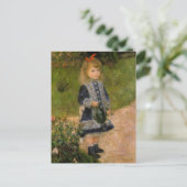 Carte Postale Fille avec arrosage (Debout devant)