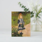 Carte postale Fille avec arrosage (Debout devant)