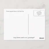 Carte Postale Fille avec chat de Renoir (Dos)