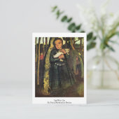 Carte Postale Fille Avec Chat Par Paula Modersohn-Becker (Debout devant)