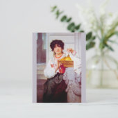 Carte Postale Fille avec panier d'oranges et de citrons par lave (Debout devant)