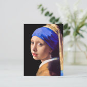 Carte Postale Fille avec Perle oreille (Debout devant)