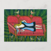 Carte Postale Fille avec pigeons | Morris Hirshfield | (Devant)