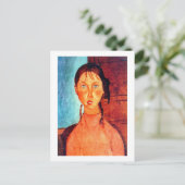 Carte Postale Fille avec Pigtails, Modigliani (Debout devant)