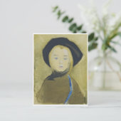 Carte Postale Fille avec ruban bleu, Helene Schjerfbeck (Debout devant)
