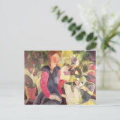 Carte Postale Fille avec un bol de poisson, 20ème siècle (Debout devant)