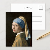 Carte Postale Fille avec une oreille perle | Johannes Vermeer