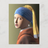 Carte Postale Fille avec une perle (Devant)