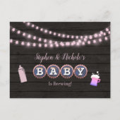 Carte Postale Fille Baby Rustique Est en Train de Brasser la Fêt (Devant)