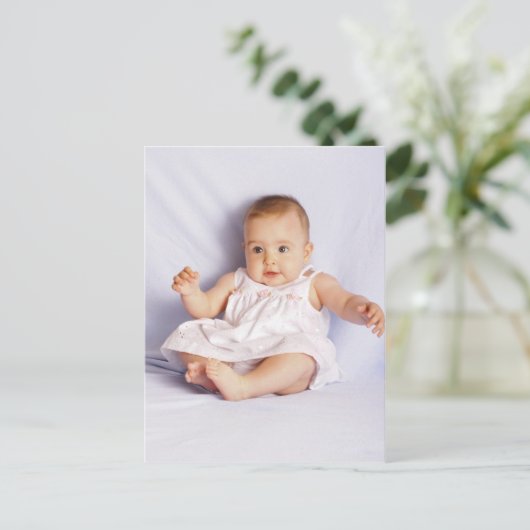 Carte postale fille bébé (Debout devant)