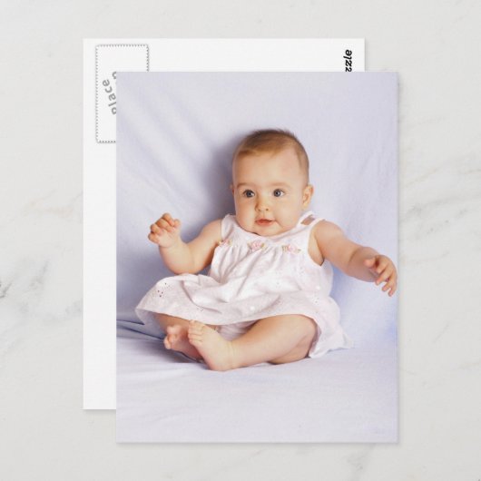 Carte postale fille bébé (Devant / Derrière)