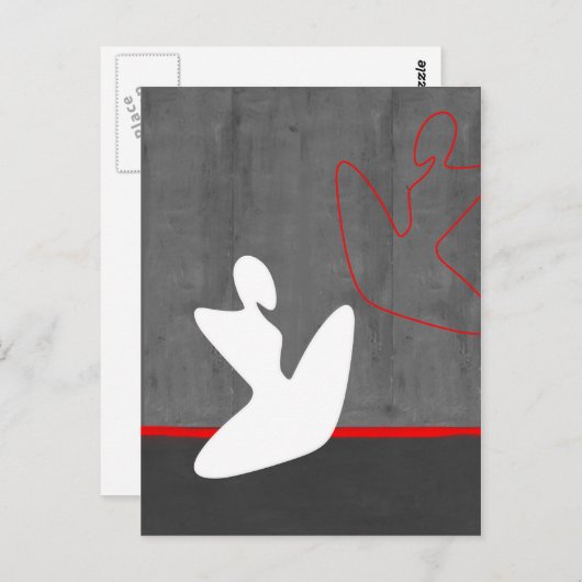 Carte Postale Fille blanche (Devant / Derrière)