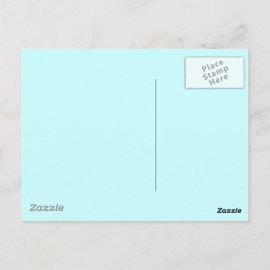 Carte Postale Fille Bleue Étoilée (Dos)