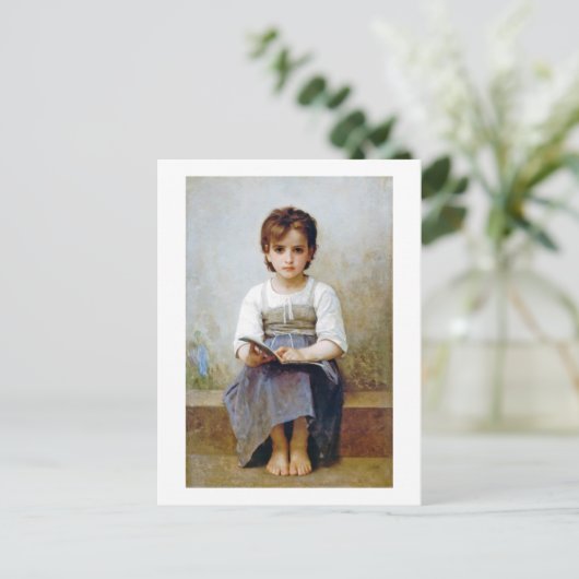 Carte Postale Fille, Bouguereau (Debout devant)