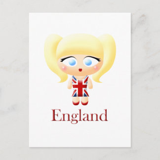 Carte Postale Fille britannique