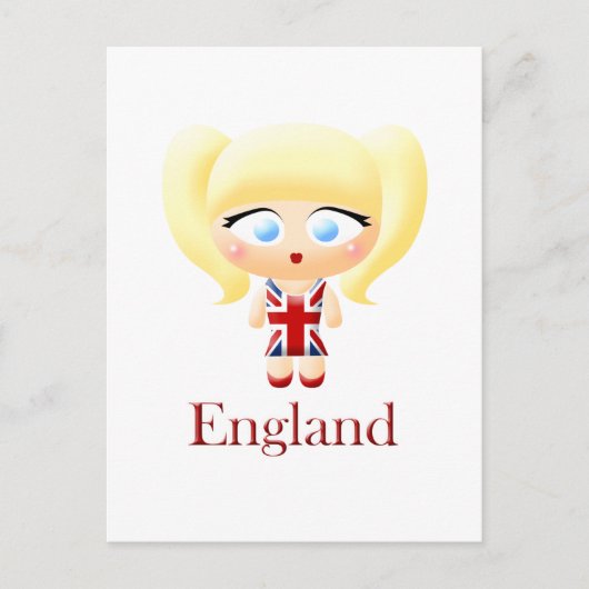 Carte Postale Fille britannique (Devant)