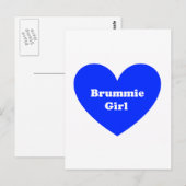 Carte Postale Fille Brummie (Devant / Derrière)