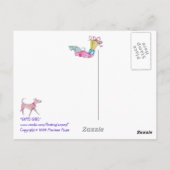 Carte postale fille cadeaux (Dos)