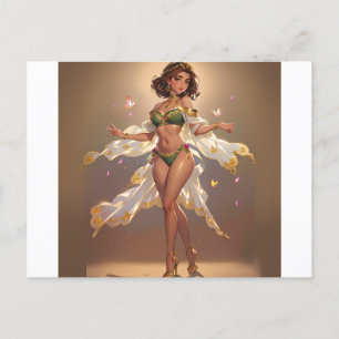 Carte Postale Fille charmante 