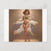 Carte Postale Fille charmante  (Devant)