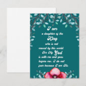 Carte Postale Fille Chrétienne Du Roi Chrétien (Devant / Derrière)