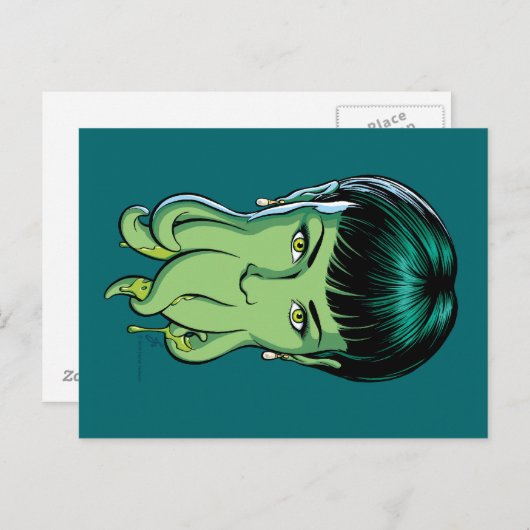 Carte postale fille Cthulhu (Devant / Derrière)
