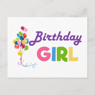 Carte Postale Fille d'anniversaire