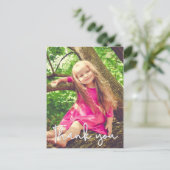 Carte Postale Fille d'anniversaire personnalisée merci (Debout devant)