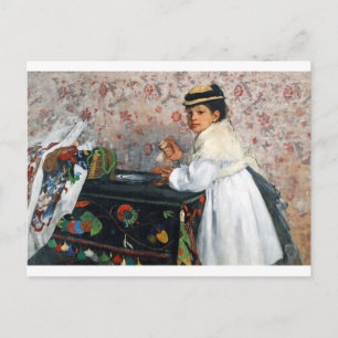 Carte Postale Fille dans un Casquette, Edgar Degas