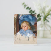 Carte Postale Fille dans une Bonnet Bleue, Mary Cassatt (Debout devant)