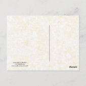 Carte Postale Fille dans une prairie avec un bouquet de Fleurs s (Dos)