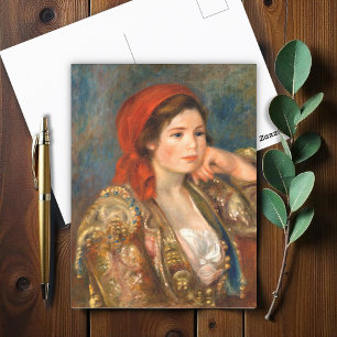 Carte Postale Fille dans une veste espagnole, Renoir