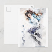 Carte Postale Fille dansante (Devant / Derrière)