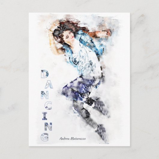 Carte Postale Fille dansante 2 (Devant)