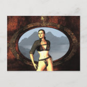 Carte Postale fille de bande dessinée (Devant)