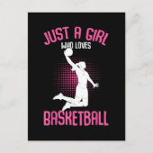 Carte Postale Fille de basketball Femmes (Devant)