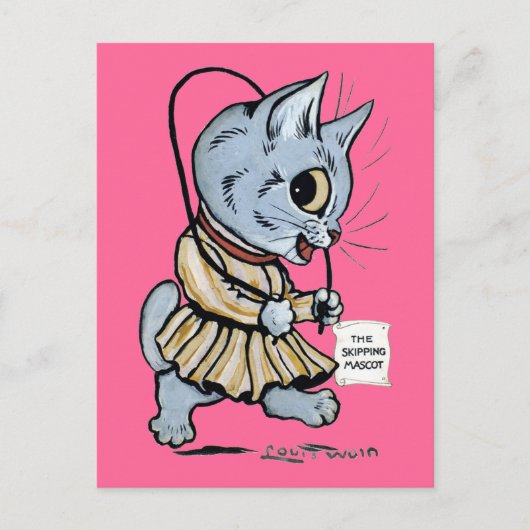 Carte Postale Fille de chat, Louis Wain (Devant)