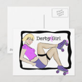 Carte Postale Fille de Derby (Devant / Derrière)