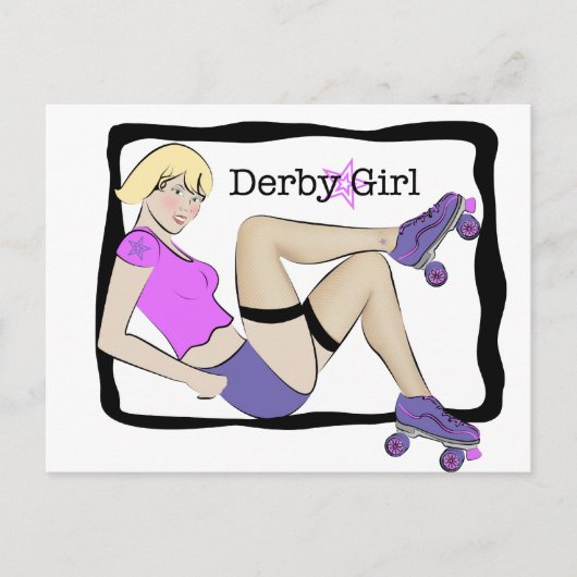 Carte Postale Fille de Derby (Devant)