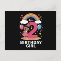 Fille de deux ans anniversaire Mignonne 2ème anniv