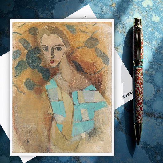 Carte Postale Fille de Eydtkuhne, H.Schjerfbeck