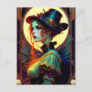 Carte Postale fille de fantaisie