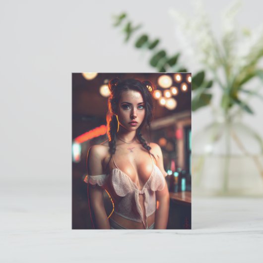 Carte Postale Fille de fête (Debout devant)