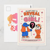 Carte Postale fille de genre (Devant / Derrière)