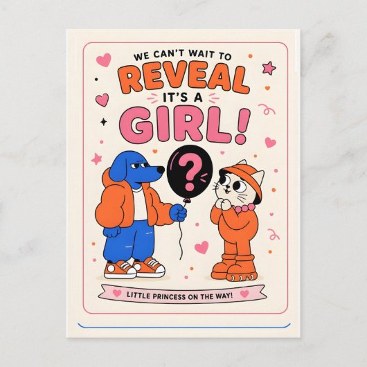 Carte Postale fille de genre (Devant)
