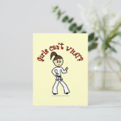 Carte Postale Fille de karaté léger (Debout devant)