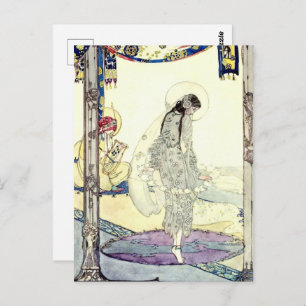 Carte Postale Fille de la danse vintage par Jessie M. King