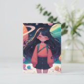 Carte Postale Fille de la galaxie (Debout devant)