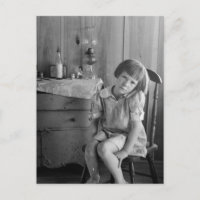 Fille de la Grande Dépression des années 1930