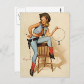 Carte Postale Fille de la petite fille (Devant / Derrière)